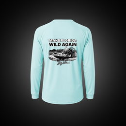 Dri-fit Long Sleeve Tee - "Make Florida WIld Again Airboats" Bobby Williams