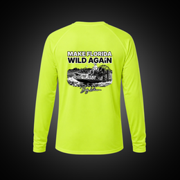 Dri-fit Long Sleeve Tee - "Make Florida WIld Again Airboats" Bobby Williams