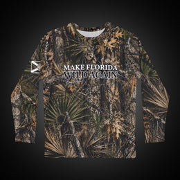 Camo Long Sleeve Shirt — "Make Florida Wild Again" Outdoor Hunting Tee - Bobby Williams